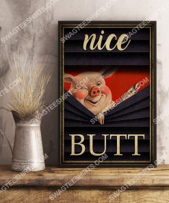 pig nice butt vintage wall art poster 3(1)