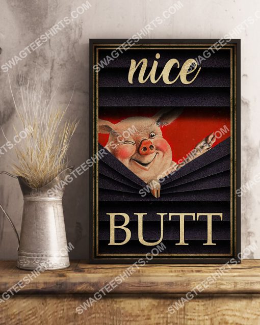 pig nice butt vintage wall art poster 3(1)