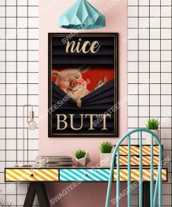 pig nice butt vintage wall art poster 4(1)