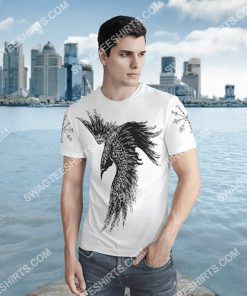 raven viking symbols all over printed shirt 3(1)