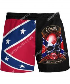 skull flags of the confederate states of america beach shorts 3(1)