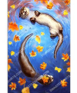 the autumn and otter wall art poster 1(1)