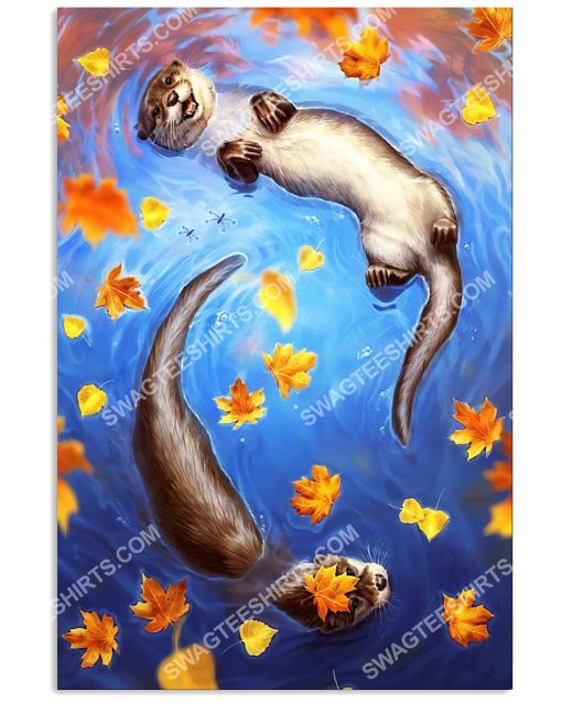 the autumn and otter wall art poster 1(1)