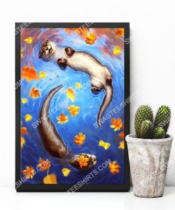 the autumn and otter wall art poster 4(1)