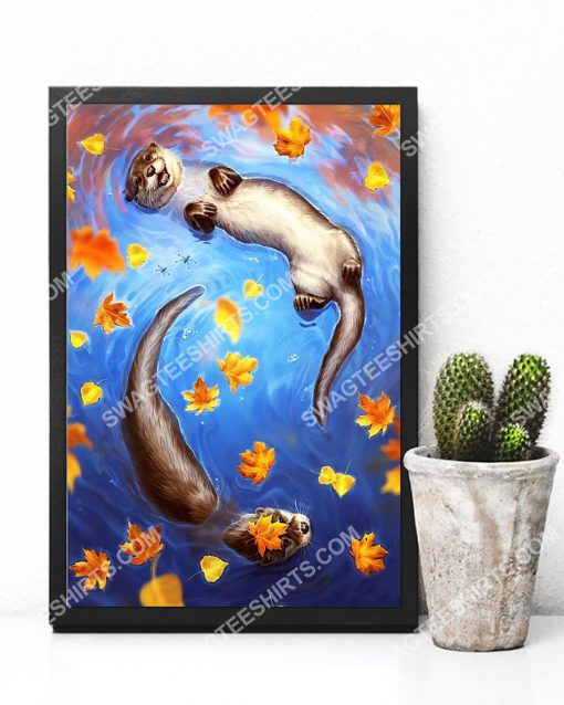 the autumn and otter wall art poster 4(1)