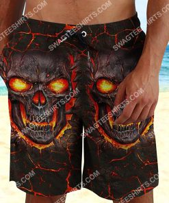 the lava skull all over printed beach shorts 2(1)