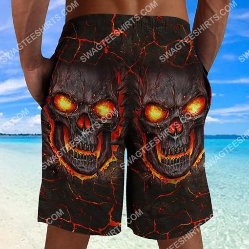 the lava skull all over printed beach shorts 3(1)