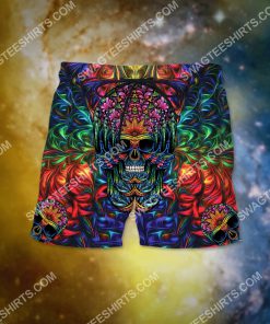 the skull colorful all over printed hawaiian shorts 2(1) - Copy
