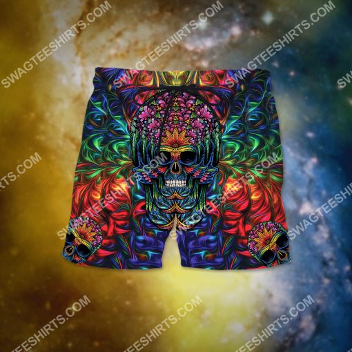 the skull colorful all over printed hawaiian shorts 2(1) - Copy