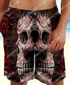 the sugar skull all over printed beach shorts 2(1)