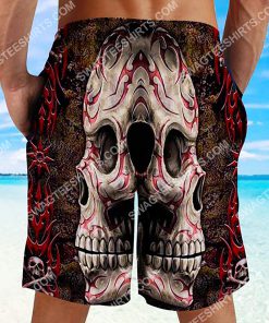 the sugar skull all over printed beach shorts 3(1)