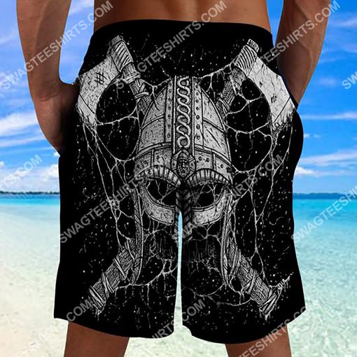the viking helmet all over printed beach shorts 3(1) - Copy
