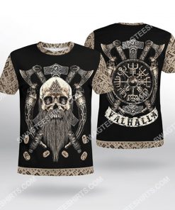 viking symbol viking valhalla all over printed tshirt 1