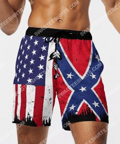 vintage american flag all over printed hawaiian shorts 4(1)