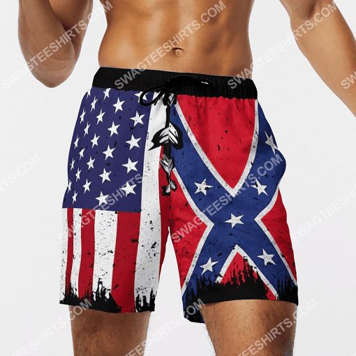 vintage american flag all over printed hawaiian shorts 4(1)