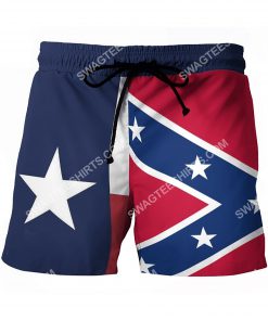 vintage flag of texas all over printed beach shorts 2(1)