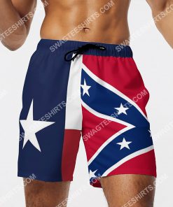 vintage flag of texas all over printed beach shorts 4(1)