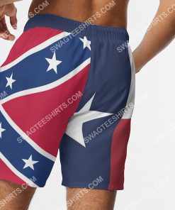 vintage flag of texas all over printed beach shorts 5(1)