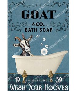 vintage goat bath soap wash your hooves poster 1(1)
