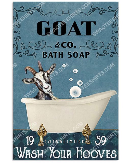 vintage goat bath soap wash your hooves poster 1(1)