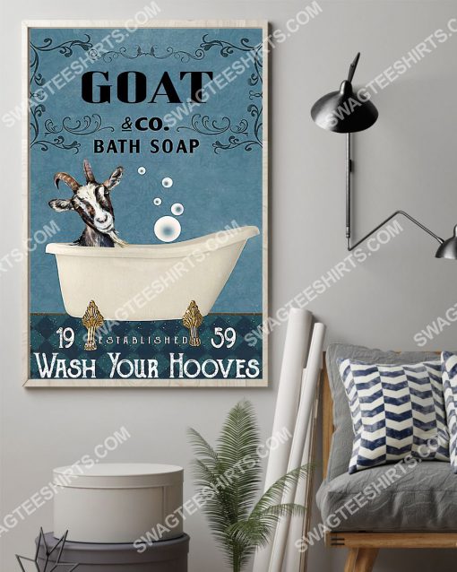 vintage goat bath soap wash your hooves poster 2(1)