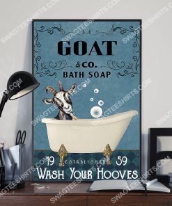 vintage goat bath soap wash your hooves poster 3(1)