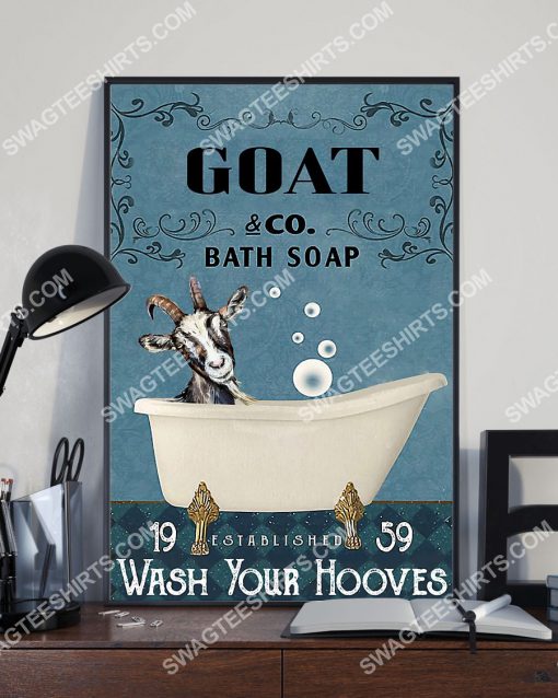 vintage goat bath soap wash your hooves poster 3(1)