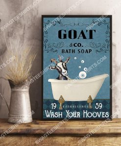 vintage goat bath soap wash your hooves poster 4(1)