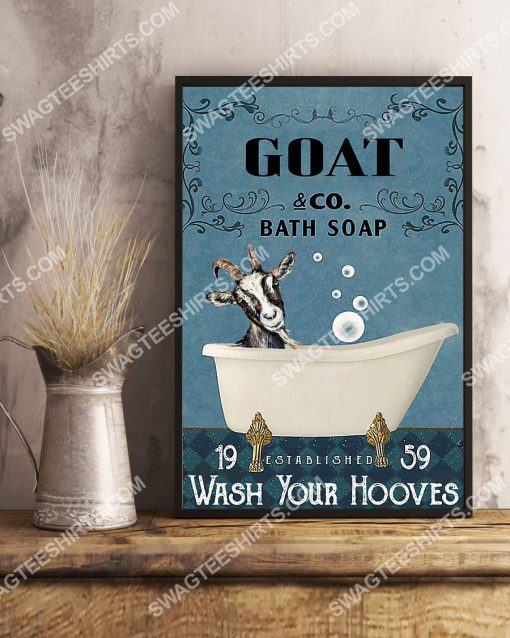 vintage goat bath soap wash your hooves poster 4(1)