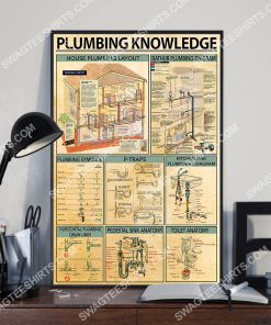 vintage plumbing knowledge wall art poster 2(1)