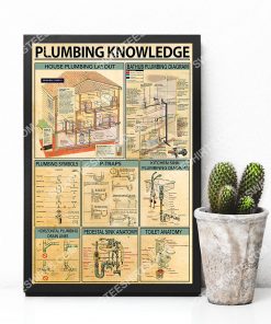 vintage plumbing knowledge wall art poster 3(1)