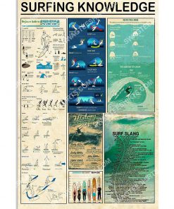 vintage surfing knowledge wall art poster 1(1)
