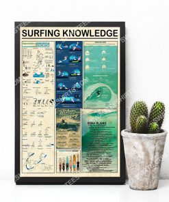 vintage surfing knowledge wall art poster 2(1)
