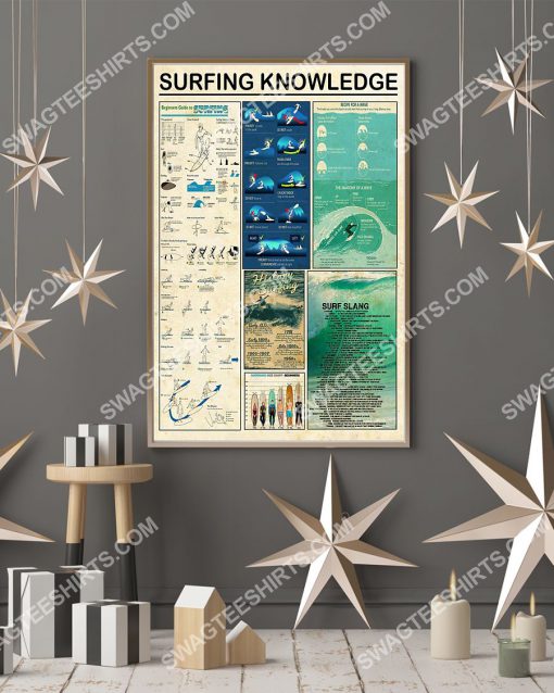 vintage surfing knowledge wall art poster 3(1)
