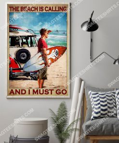 vintage the beach is calling and i must go poster 2(1)