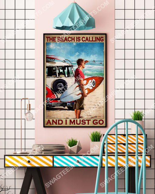 vintage the beach is calling and i must go poster 4(1)