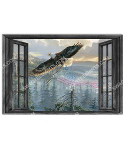 wall decor eagle by the window poster 1(1)