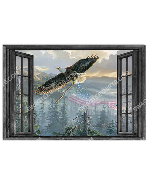 wall decor eagle by the window poster 1(1)
