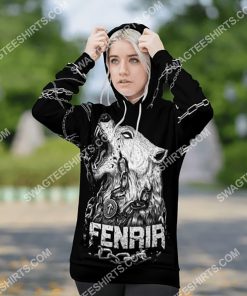wolf fenrir is tied with chains all over printed shirt 3(1)