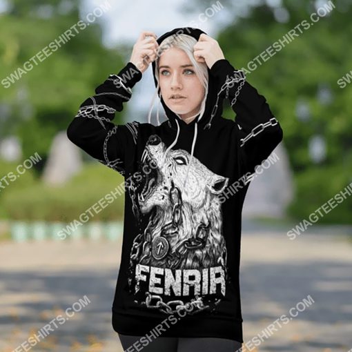 wolf fenrir is tied with chains all over printed shirt 3(1)