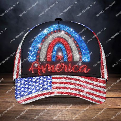 america flag happy independence day all over printed classic cap 2