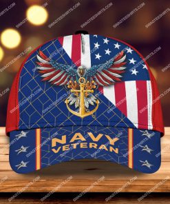 american flag proud navy veteran all over printed classic cap 2 - Copy (3)