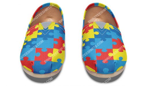 autism awareness all over printed toms shoes 4(1)