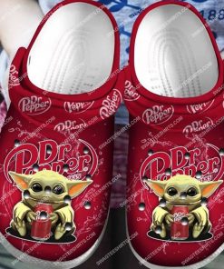 baby yoda hold dr pepper all over printed crocs 1(2) - Copy
