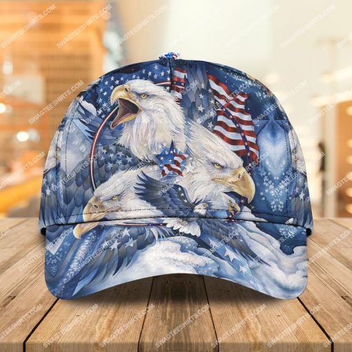 bald eagle american flag happy independence day all over printed classic cap 2 - Copy (2)