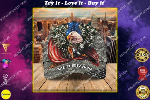 bald eagle american flag happy veterans day camo all over printed classic cap