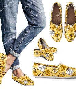 bee lover all over printed toms shoes 3(1)
