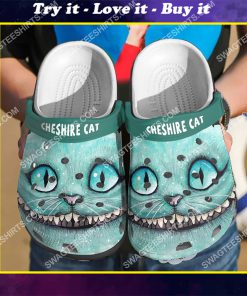 cheshire cat alice in wonderland all over printed crocs