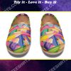 colorful pencils all over printed toms shoes