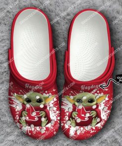 custom baby yoda hold boston red sox all over printed crocs 1 - Copy(1)